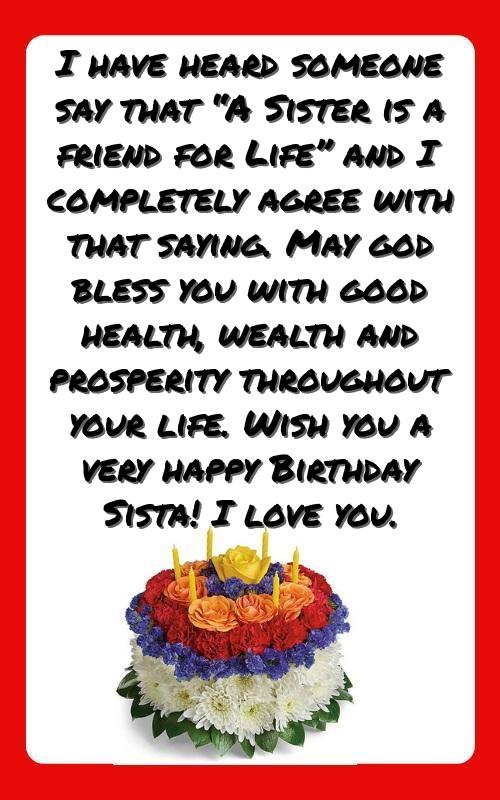 wishes for sister birthday funny
